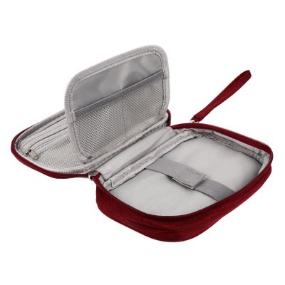 Homoyoyo Durable Mini Electronic Storage Bag for USB Cables Earphones and Accessories Water-Resistant Cationic Material Compact Design for Travel and Organization