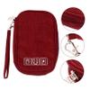 Homoyoyo Durable Mini Electronic Storage Bag for USB Cables Earphones and Accessories Water-Resistant Cationic Material Compact Design for Travel and Organization view 3