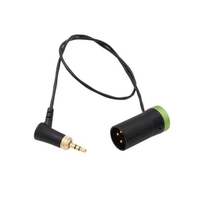 HangTon Audio Cable for Sennheiser EK 500 Sony Deity Receiver to Sony FX9 Canon C300 XF605 Scorpio Zoom Recorder, Right Angle 3.5mm to Low-Profile XLR 3 Pin 50cm Green