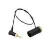 HangTon Audio Cable for Sennheiser EK 500 Sony Deity Receiver to Sony FX9 Canon C300 XF605 Scorpio Zoom Recorder, Right Angle 3.5mm to Low-Profile XLR 3 Pin 50cm Green view 1