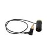HangTon Audio Cable for Sennheiser EK 500 Sony Deity Receiver to Sony FX9 Canon C300 XF605 Scorpio Zoom Recorder, Right Angle 3.5mm to Low-Profile XLR 3 Pin 50cm Green view 3