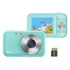 Andoer Portable Digital Camera Kids Camera 1080P Video Camera 44MP 16X Digital Zoom Auto Focus Self-Timer Anti-Shaking Built-in Battery with 32GB Memory Card Gift for Kids Boys Girl Teenagers Student view 1
