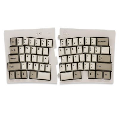 BAROCCOMiSTEL MD600 Alpha BT Rhino Non-RGB, TKL Ergonomic Mechanical Keyboard, 60% Split-Alice Layout, PBT Double Shot Keycap, Bluetooth5.0, Mac/Windows OS Compatible (Clear)