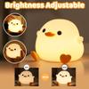 Ammonite DoDo Duck Night Light, Cute Soft Silicone Duck Lamp for Kids, Rechargeable LED Dimmable Bedside Lamp with 20 Minute Timer, Gifts for Boys Girls Women view 2