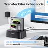 Hard Drive Docking Station, dockteck USB 3.0 to SATA Dual Bay External Hard Drive Enclosure for 3.5 or 2.5 inch SATA HDD SSD with Offline Clone view 3