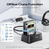 Hard Drive Docking Station, dockteck USB 3.0 to SATA Dual Bay External Hard Drive Enclosure for 3.5 or 2.5 inch SATA HDD SSD with Offline Clone view 4