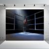 Loccor 5x3ft Fabric Boxing Ring Backdrop Boxing Ring Backdrop Stadium Lighting 3D Boxing Arena Background for Baby Shower Kids Birthday Party Decorations Photo Booth Props, N1-A21718-53 view 2