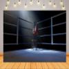 Loccor 5x3ft Fabric Boxing Ring Backdrop Boxing Ring Backdrop Stadium Lighting 3D Boxing Arena Background for Baby Shower Kids Birthday Party Decorations Photo Booth Props, N1-A21718-53 view 3