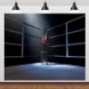 Loccor 5x3ft Fabric Boxing Ring Backdrop Boxing Ring Backdrop Stadium Lighting 3D Boxing Arena Background for Baby Shower Kids Birthday Party Decorations Photo Booth Props, N1-A21718-53 view 4