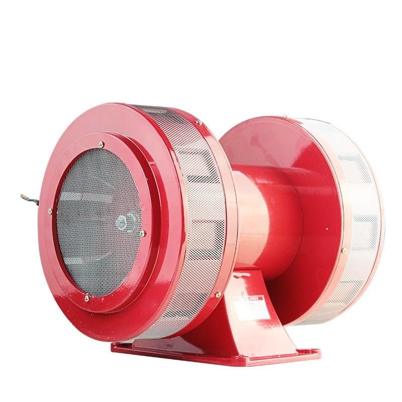 Generic MS-790 AC 110V 220V 180db Motor Driven Air Raid Siren Metal Double Industry Boat Alarm - (Speed(RPM): AC 220V)