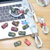 CAILLU Cord Organizer,Cord Keeper,Cable Organizer USB Holder,Cable Management,Cable Straps,Earbud case,wrap Headset Winder,Phone Earphone Clips Ties (Dark green Cord Organizer) view 2