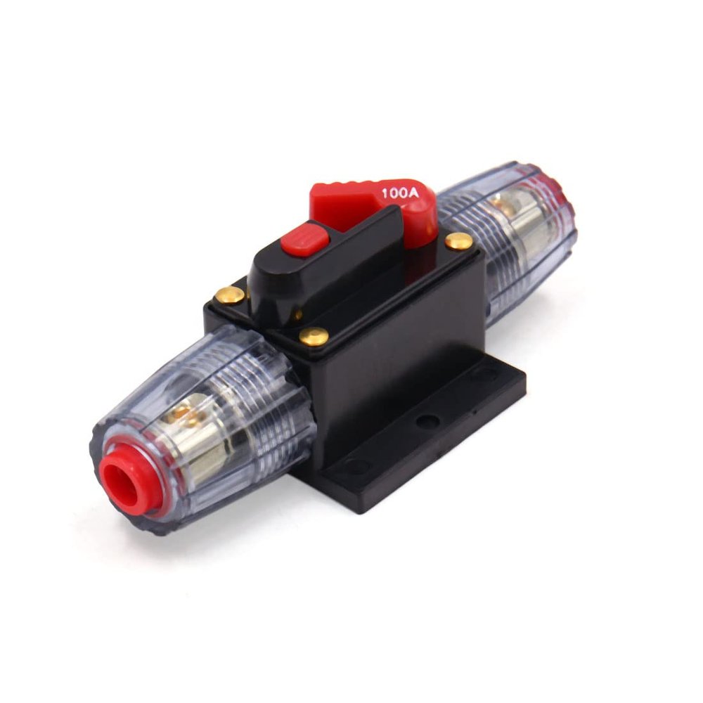 PLKXSEYUJ 100A Audio AGU Style Car Vehicle Circuit Breaker Fuse Holder Amplifier Switch