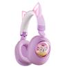 Cat Ear Bluetooth Headphones for Kids, Wireless 3D Cat Capsule Headsets for Kids Foldable Stereo Girls Over-Ear Headphones, RGB Light, Noise Cancelling Mic for Gaming/Traveling/Music (purple) view 1