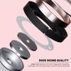 Cat Ear Bluetooth Headphones for Kids, Wireless 3D Cat Capsule Headsets for Kids Foldable Stereo Girls Over-Ear Headphones, RGB Light, Noise Cancelling Mic for Gaming/Traveling/Music (purple) view 3