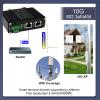 10G PoE Injector - Industrial 10 Gigabit IEEE802.3bt 60W Hardened POE Adapter with 12-48V DC Input DIN- Rail, IP40 Aluminum Case, for 10G Router/AP/PoE Extender view 2