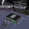 10G PoE Injector - Industrial 10 Gigabit IEEE802.3bt 60W Hardened POE Adapter with 12-48V DC Input DIN- Rail, IP40 Aluminum Case, for 10G Router/AP/PoE Extender view 4