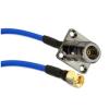 2pcs SMA Male to N Female 4 Hole Flange Panel Mount RG402 RF Coaxial Pigtail -Rigid Cable 20cm view 1