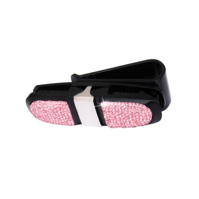 Mobestech Car Glasses Holder Clip Rotating Sunglasses Rack Scratch-Free Car Accessory for Visor
