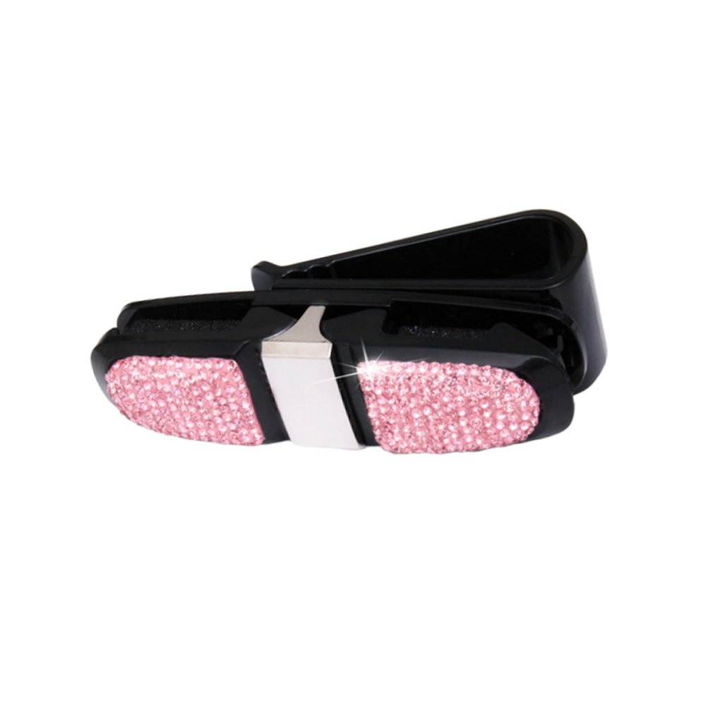 Mobestech Car Glasses Holder Clip Rotating Sunglasses Rack Scratch-Free Car Accessory for Visor