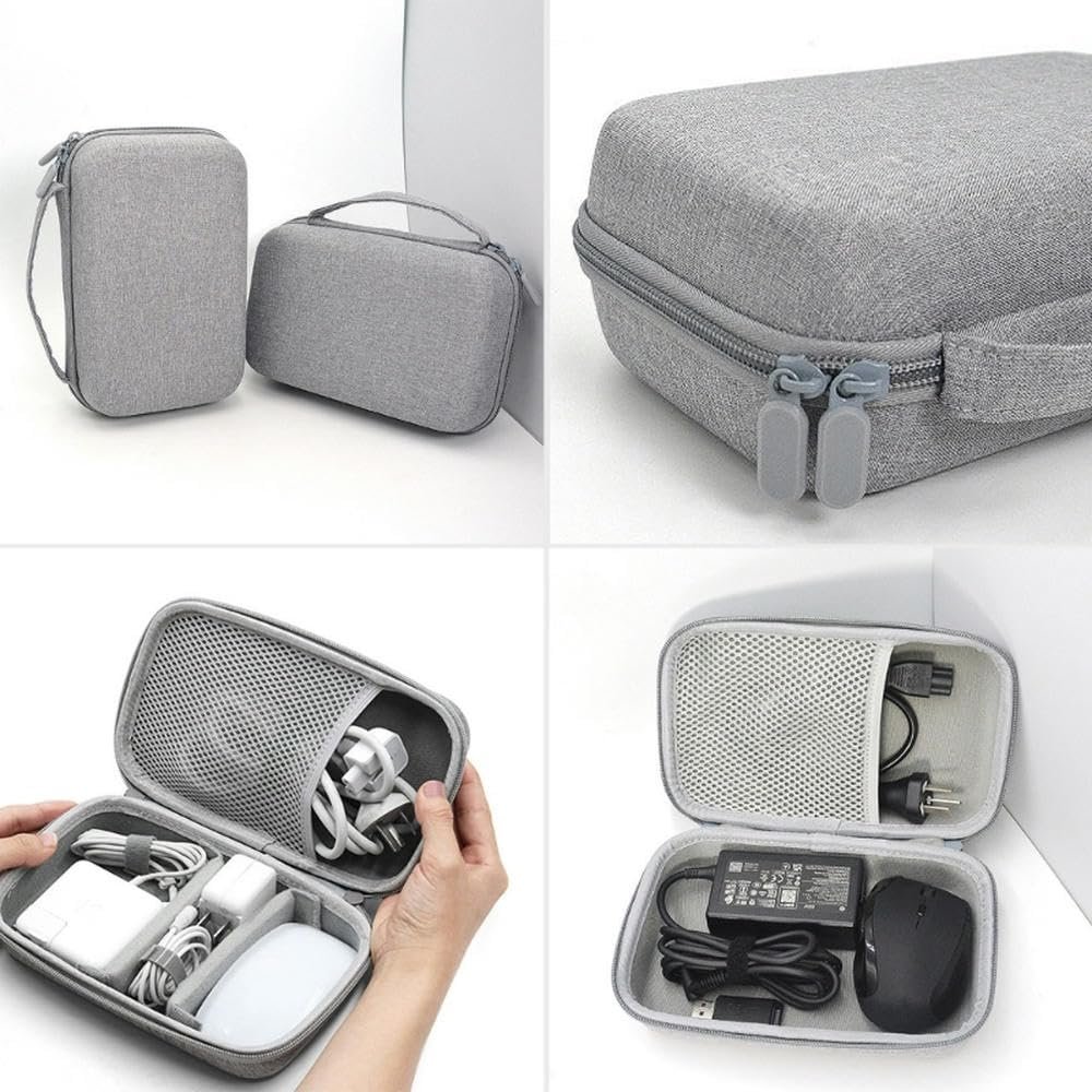for Power Cable U-Disk Storage Bag Travel Bag for Book EarphoMouse USB Cable Carry Bag