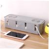 Mikinona 1pc Convenient Socket Storage Case Wire Organizer Box for Cables Chargers and Power Strips for Use Grey view 2