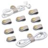 CAILLU Cord Organizer,Cord Keeper,Cable Organizer USB Holder,Cable Management,Cable Straps,Earbud case,wrap Headset Winder,Phone Earphone Clips Ties (gray Cord Organizer) view 1