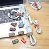 CAILLU Cord Organizer,Cord Keeper,Cable Organizer USB Holder,Cable Management,Cable Straps,Earbud case,wrap Headset Winder,Phone Earphone Clips Ties (gray Cord Organizer) view 4