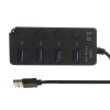 Homoyoyo USB Hub 3.0 for Desktop Multi-Port Hub Independent USB Hub Splitter for view 1