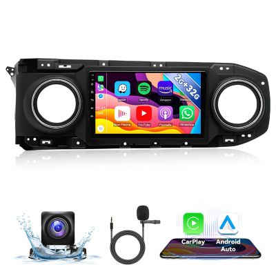 Android 13.0 Double Din Car Stereo for 2016-2021 Toyota Tacoma 9 Inch HD Touch Screen Car Audio Receiver with CarPlay Android Auto GPS Navigation Bluetooth Backup Camera 2G 32G