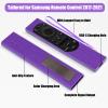 2 Pack Remote Cover for Samsung Smart TV, Silicone Protective Case for Samsung Solar Cell Remote 2021 2022 BN59-01357 BN59-01385 BN59-01265A Updated Remote Case Holder (Purple +Rose Not Glow) view 2