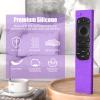 2 Pack Remote Cover for Samsung Smart TV, Silicone Protective Case for Samsung Solar Cell Remote 2021 2022 BN59-01357 BN59-01385 BN59-01265A Updated Remote Case Holder (Purple +Rose Not Glow) view 4