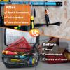 2pcs Zip Tie Holder,Zip Tie Organizer for Zipties Arrangement, cable tie holder,Zip Tie Mount for Multi-Purpose Indoor and Outdoor UseBlack view 4