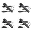 BudgetBundles US 2-4 Pack Unidirectional Dynamic Microphone 5ft Cord for Compatible Karaoke (4 Pack) view 1