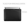 Hidemont Personalized Leather Laptop Sleeve Case - Compatible with MacBook Air 13 inch M1/M2, MacBook Pro 14",15" and 16" 2020-2023 (Carbon, MacBook Pro 14" 2021) view 2