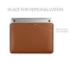 Hidemont Personalized Leather Laptop Sleeve Case - Compatible with MacBook Air 13 inch M1/M2, MacBook Pro 14",15" and 16" 2020-2023 (Ginger, MacBook Air 13" Retina 2020, MacBook Air 13" M1 2020) view 2