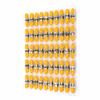 50-Pack ST to ST Fiber Optic Coupler Adapter, Simplex Single Mode (SM) Barrel Connector, Female to Female Bulkhead Mount, Yellow view 1