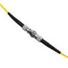 50-Pack ST to ST Fiber Optic Coupler Adapter, Simplex Single Mode (SM) Barrel Connector, Female to Female Bulkhead Mount, Yellow view 3