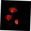 SEWOART 3-Head Solar Led Rose Lights Garden Solar Lights Outdoor Waterproof Garden for Balcony Lawn Decor view 4
