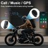 Motorcycle Bluetooth Headset, Bluetooth Helmet Speaker with Charging Case view 2