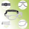 SooGree Sports Goggles Glasses Protective Safety Basketball Football Sport Glasses Men Shock Collision Adjustable Glasses (Clear frame White) view 4