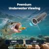 CanFish Fishing CamX Fishing Finders Camera,Lure Action Camera HD 1080P &136Ultra-Wide-Angle,656FT ROV Waterproof/Motion Sensing/Segmented Intelligent Recording/Wireless Charge/App Compatible (Grey) view 2
