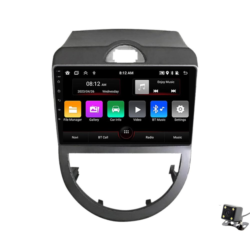 ADMLZQQ Double Din Car Stereo Multimedia with Bluetooth and 9" Touchscreen Android 12 for KIA Soul 2010-2013,with GPS/Car-Play Android/SWC/Backup Camera/Mirror Link/4G WiFi,M100cp