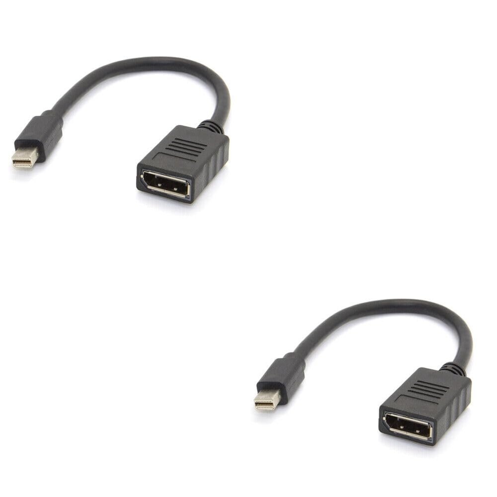 BudgetBundles US 1-2 Pack Mini DisplayPort to DisplayPort Adapter 4K Resolution Converter (2 Pack)