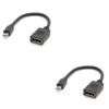 BudgetBundles US 1-2 Pack Mini DisplayPort to DisplayPort Adapter 4K Resolution Converter (2 Pack) view 1