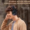 Ulacici Active Noise Cancelling Headphones: Hybrid Bluetooth Headphones Over Ear with HiFi Audio - Wireless Headset 60H Playtime for Android Bluetooth Devices view 3