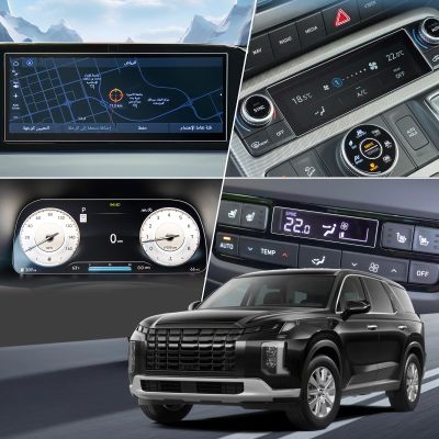 2025 Palisade Screen Protector for 2023 2024 2025 Hyundai Palisade (SE, SEL, XRT, Limited, Calligraphy) 12.3 Main Screen Cover Infotainment Protector Screen Saver Palisade Accessories Kit 7 Pack