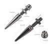 NDNCZDHC 4 Pcs Pure Copper Speaker Isolation Spikes with Plated Speaker Foot Spike Stand Foot for HiFi Speaker view 4