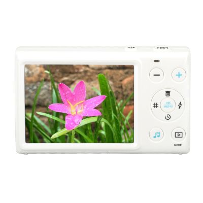 Zunate Digital Camera,4K 64MP Kids Camera, MP3 Player Music Player, 2.8inch Screen Compact Digital Camera for Travel,Digital Point and Shoot Camera with 18X Zoom Auto Focus (White)