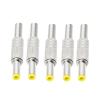 10pcs DC Power Jack 5.5mm x 2.5mm Male Plug Adapter Connector W/Metal Handle view 2