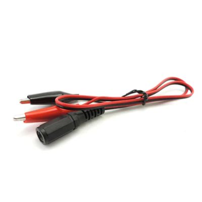YSJJZRL DC 5521 5.5x2.1mm Male/Female to Dual Alligator Clips Power Adapter Cable DC Adapter Cables (DC 5.5x2.1 Female,3M)
